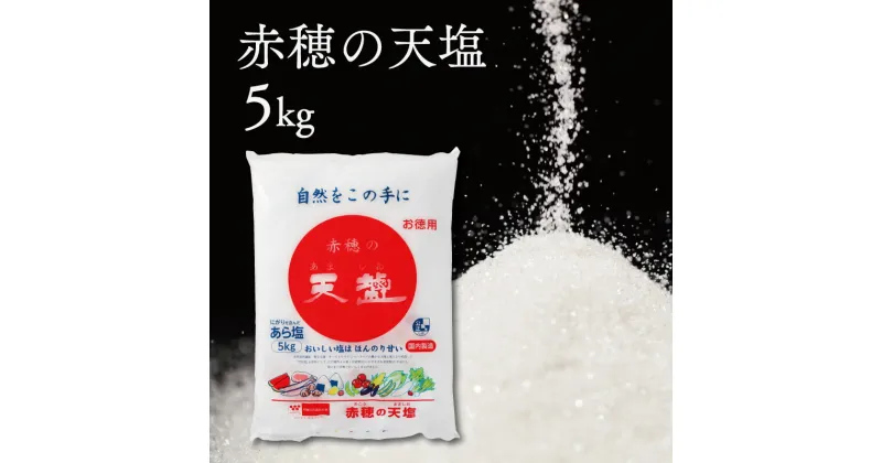 【ふるさと納税】塩の名産地　兵庫県赤穂市より　赤穂の天塩　約11年分！※5kg×4袋＝20kg　調味料・塩