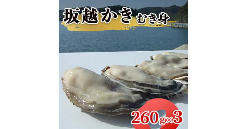 【ふるさと納税】【2025年1月中旬から出荷】坂越かき むき身 (260g×3)（北海道・沖縄・離島への配送不可）[ 牡蠣 冬牡蠣 ]　 魚貝類 牡蠣の剥き身 一年牡蠣 えぐみが少ない ほのかな甘 み縮みにくい 新鮮 　お届け：2025年1月10日～2025年3月31日