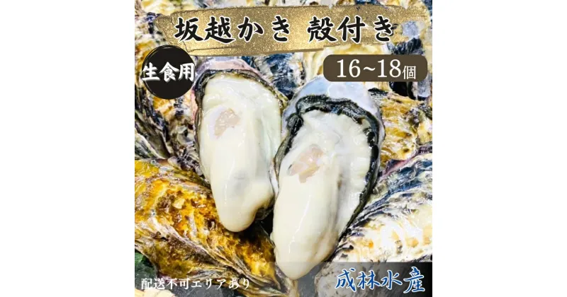 【ふるさと納税】牡蠣 生食用 坂越かき 殻付き 16～18個 成林水産 [ 生牡蠣 真牡蠣 かき カキ 冬牡蠣 ]　 魚貝類 牡蠣 名水百選 天然記念物 生島樹林 栄養 水 海 ミルク 濃厚 旨味 厳選 新鮮 　お届け：2025年1月中旬～2025年3月末