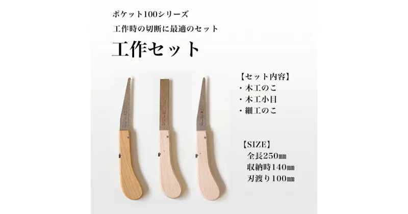 【ふるさと納税】【ポケット100シリーズ】折りたたみ式 ポケット100シリーズの3種類セット 刃渡り100mm プロ 女性 子供 安全 コンパクト 趣味 DIY アウトドア 小型　一般木材・工作用・先が細く狭い所での作業