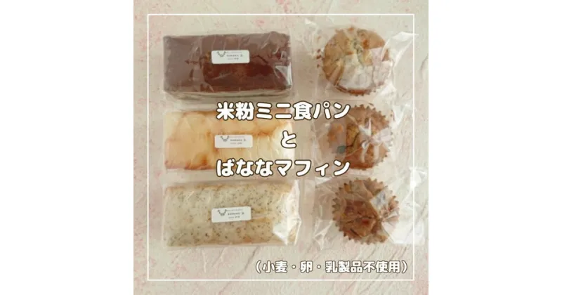 【ふるさと納税】No.011 からだにやさしいおやつ グルテンフリー米粉の焼き菓子・米粉ぱんセット（小麦・卵・乳製品不使用） ／ バナナマフィン ミニ食ぱん パン ヴィーガン 送料無料 兵庫県