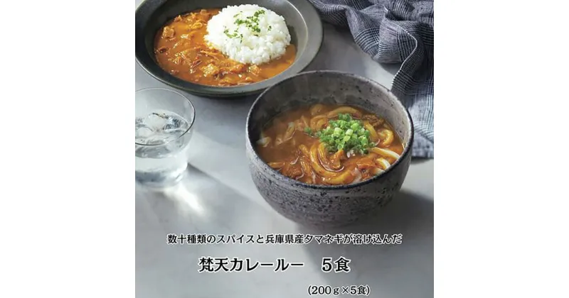 【ふるさと納税】No.390 【5食】梵天冷凍カレールーセット ／ 名物カレー スパイス 地元産野菜 送料無料 兵庫県 川西市