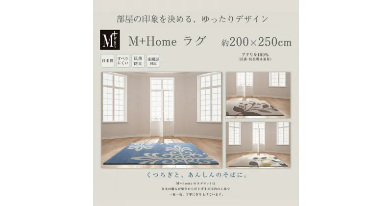 【ふるさと納税】ラグマット 200×250cm[ ラグ センターラグ インテリア リビング マット ]　インテリア カーペット