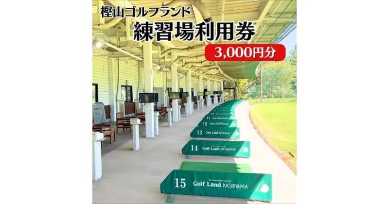 【ふるさと納税】樫山ゴルフランド 練習場 利用券 3,000円分[ ゴルフ 打ちっぱなし ]　チケット ゴルフ練習場利用券