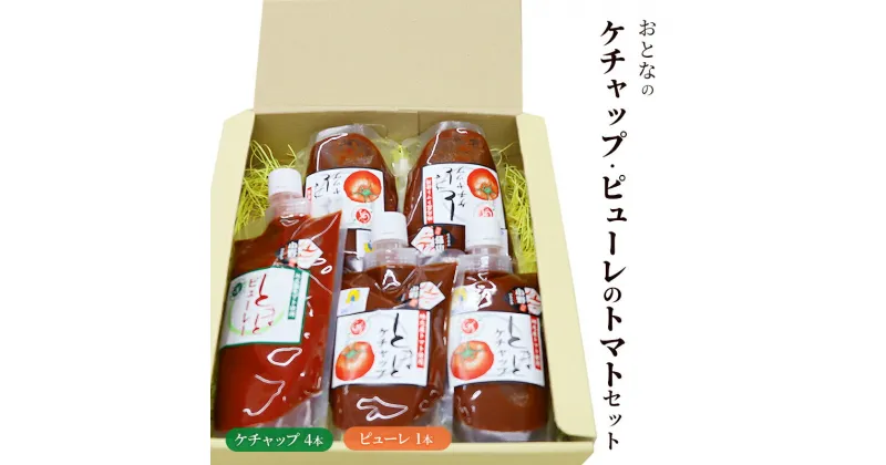 【ふるさと納税】おとなのケチャップ・ピューレのトマトセット　加工食品 調味料