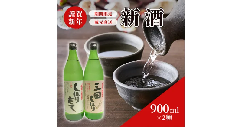 【ふるさと納税】蔵元直送 新酒で謹賀新年！ 2種セット ( 900ml×2本 ) 贈答品 中元 歳暮 お中元 お歳暮 新年 年末 贈り物 ギフト 日本酒 酒 さけ サケ 人気 おすすめ 送料無料 兵庫県 三田市　お届け：12月上旬から末日までに発送