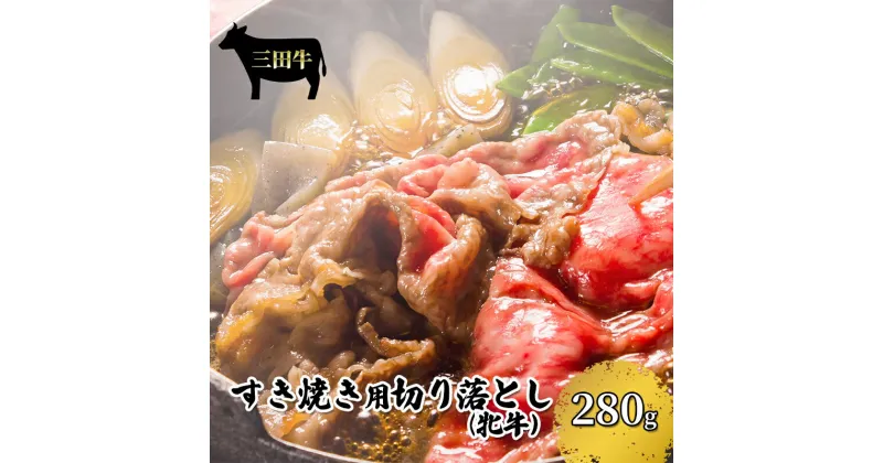 【ふるさと納税】パスカル三田牛(牝牛)すき焼き用切り落とし 280g 牛肉 ギフト 肉 お祝い 但馬牛 神戸牛 三田牛 数量限定 訳あり ふるさと納税 ふるさと 人気 おすすめ 送料無料 兵庫県 三田市