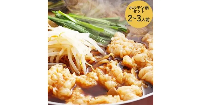 【ふるさと納税】『兵庫県産黒毛和牛』新鮮野菜で食べるホルモンセット2〜3人前　鍋セット・モツ鍋・お鍋