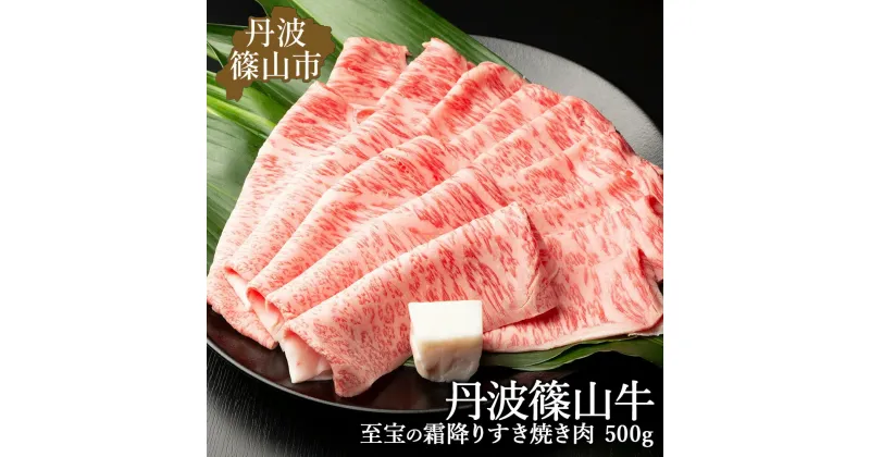 【ふるさと納税】丹波篠山東門牛至宝の霜降りすき焼き肉（500g）