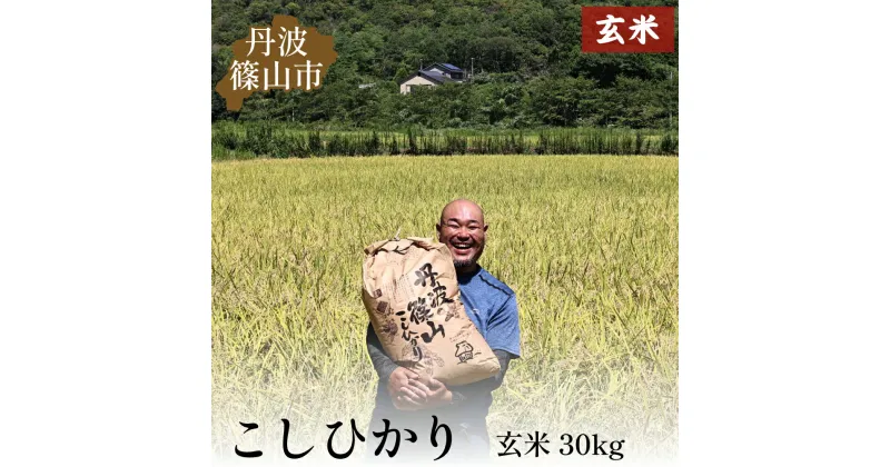 【ふるさと納税】【令和6年産 新米】丹波篠山産コシヒカリ玄米30kg | 100％単一原料米 産地直送米 贈答 おいしい お米 コシヒカリ ブランド おこめ 健康 ギフト 内祝い 贈り物 送料無料 おすすめ 人気 口コミ