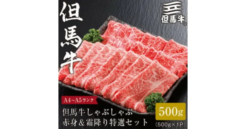 【ふるさと納税】【但馬牛】しゃぶしゃぶ赤身&霜降り 特選セット500g【配送不可地域：離島】【1313168】