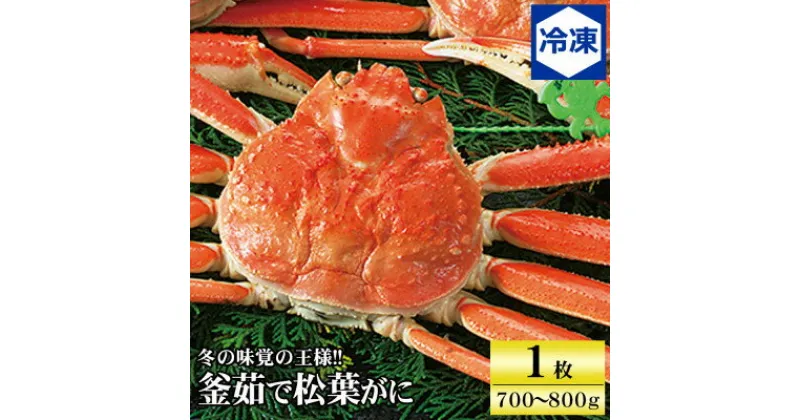 【ふるさと納税】 兵庫県香住産 釜茹で松葉ガニ〈冷凍発送〉【11月中旬以降発送】 _ カニ 蟹 かに ずわいがに ズワイガニ ずわい蟹 松葉蟹 松葉かに まつばがに 冷凍 ボイル 茹で タグ付き 【配送不可地域：離島】【1149882】