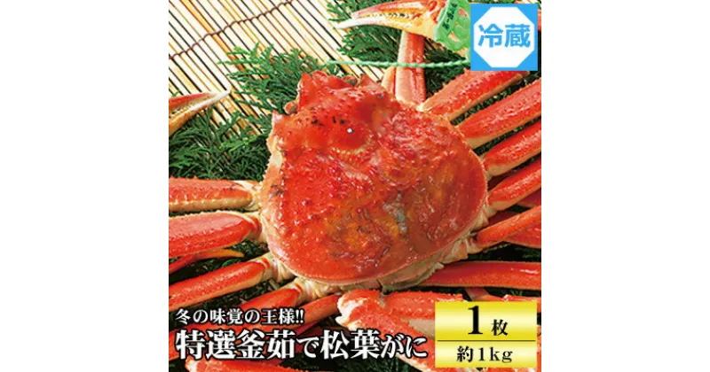 【ふるさと納税】兵庫県香住産　特選釜茹で松葉ガニ【11月中旬以降発送】【配送不可地域：離島】【1149881】