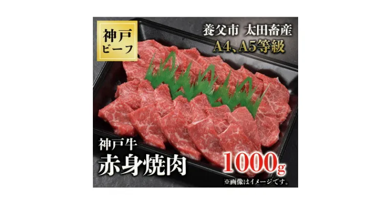 【ふるさと納税】神戸牛　赤身焼肉　1000g【配送不可地域：離島】【1441736】