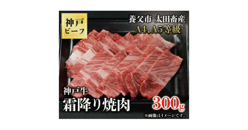 【ふるさと納税】神戸牛　霜降り焼肉　300g【配送不可地域：離島】【1441812】