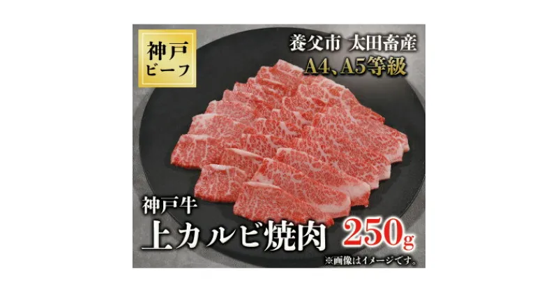 【ふるさと納税】神戸牛　上カルビ焼肉　250g【配送不可地域：離島】【1441977】