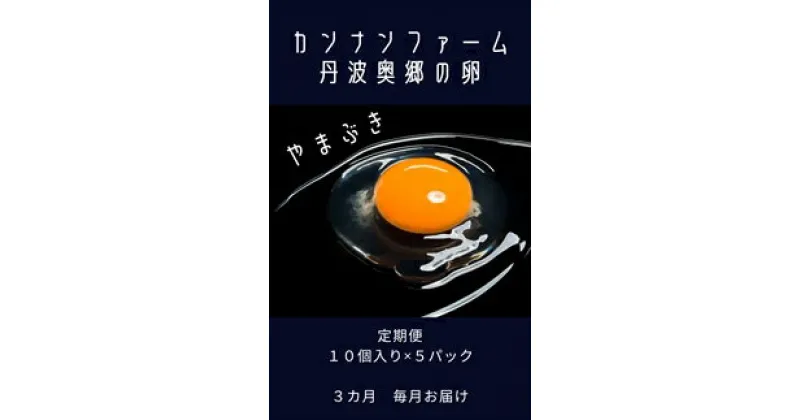 【ふるさと納税】【3ヶ月定期便】丹波奥郷の卵　やまぶき　45個+5個破卵補償　(約3kg）