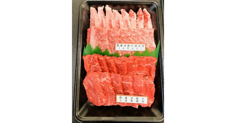 【ふるさと納税】 ふるさと納税 焼肉 赤身肉 国産淡路牛上赤身焼肉×上カルビ 600g