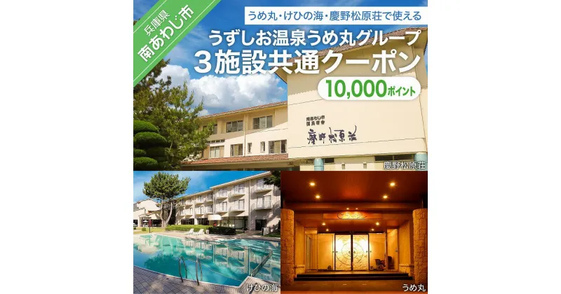 【ふるさと納税】うずしお温泉うめ丸グループ【3施設共通クーポン】10,000P ふるさと納税 旅行