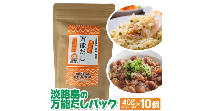 【ふるさと納税】淡路島の万能だしパック　40g（8g×5袋）×10個