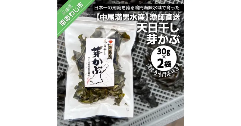 【ふるさと納税】【中尾満男水産】【漁師直送】天日干しめかぶ30g×2袋【淡路島鳴門海峡原産】