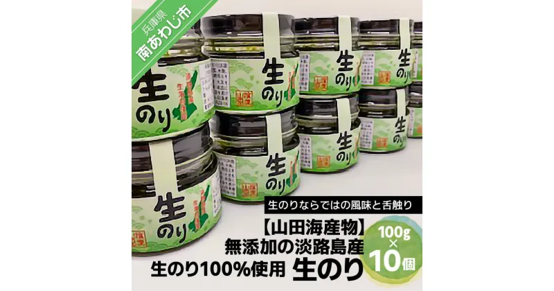 【ふるさと納税】【山田海産物】生のり（無添加の淡路島産生のり100％使用）10個入り