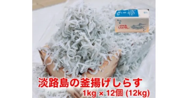 【ふるさと納税】淡路島のふっくらやわらかい「釜揚げしらす干し」 1kg入り×12個 合計12kg