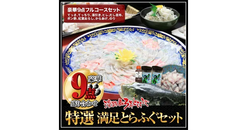 【ふるさと納税】 3年とらふぐ特選満足とらふぐセット 豪華9点盛り(5～6人前) ふるさと納税 ふぐ