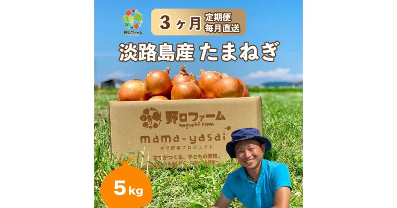 【ふるさと納税】【3回定期便】mama-yasai たまねぎ5kg