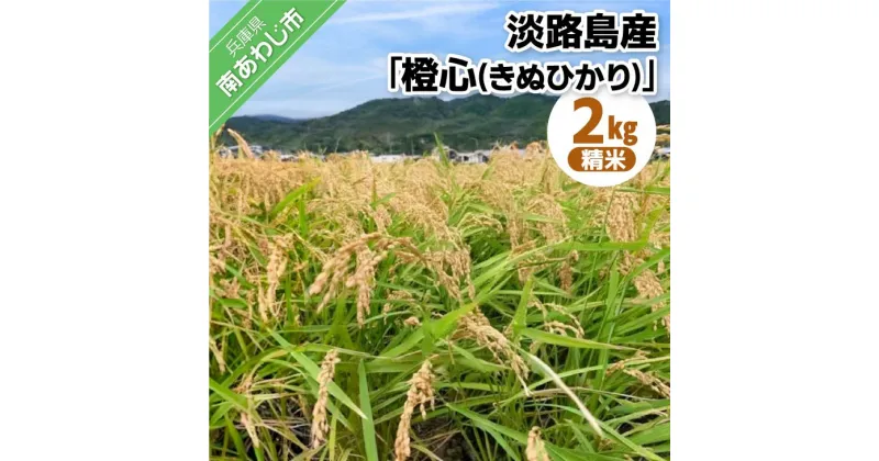 【ふるさと納税】令和6年度産 新米 淡路島産「橙心(きぬひかり)」　精米2kg　◆配送9月末～