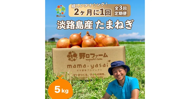 【ふるさと納税】【全3回・2ヶ月に1回定期便】mama-yasai たまねぎ5kg