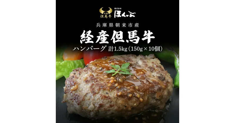 【ふるさと納税】経産但馬牛ハンバーグ150g×10個 / 牛肉 お肉 ハンバーグ 冷凍 但馬牛 但馬 牛 黒毛和牛 ブランド牛 国産和牛 兵庫県 朝来市 AS2CA13