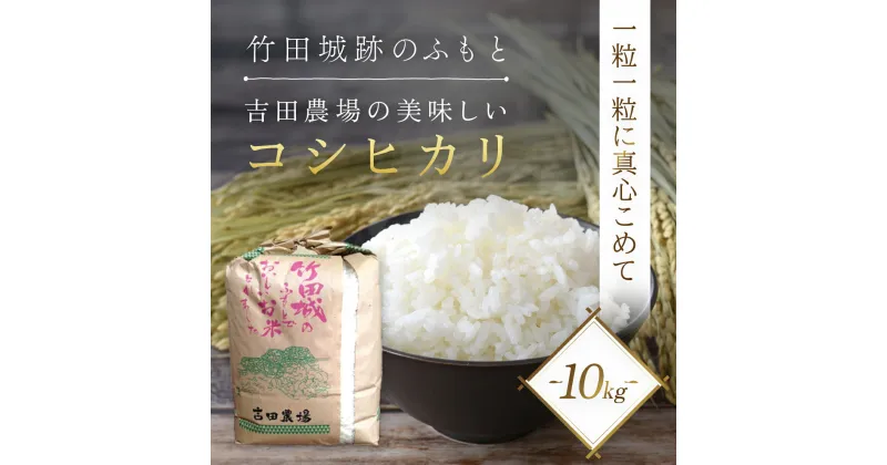 【ふるさと納税】＜令和6年産 新米＞竹田城跡の麓 吉田農場の美味しいコシヒカリ（白米）10kg コシヒカリ こしひかり コメ こめ 米 ごはん ご飯 白米 10キロ 兵庫県 朝来市 AS1BH1