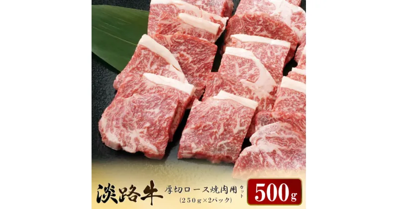 【ふるさと納税】淡路牛 厚切ロース焼肉用カット 500g（250g×2パック）