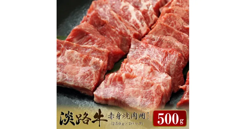 【ふるさと納税】淡路牛 赤身焼肉用カット 500g（250g×2パック）