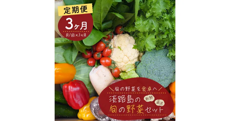 【ふるさと納税】【定期便】淡路島の旬の野菜セット 3ヶ月コース（月1回×3回）