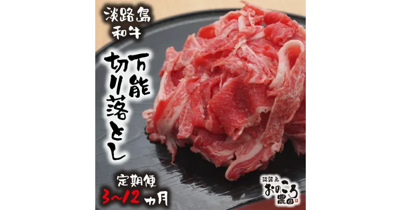 【ふるさと納税】【定期便3・6・12ヶ月】淡路島和牛 万能切り落とし 1kg （200g×5パック）