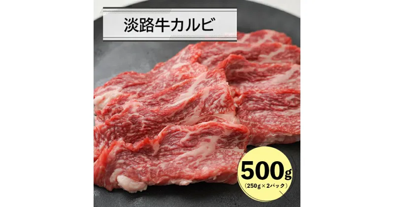 【ふるさと納税】淡路牛カルビ焼肉用500g（250g×2）