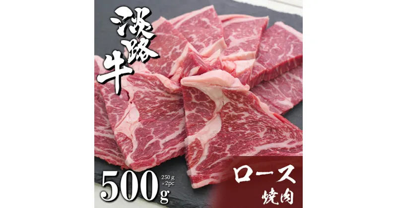 【ふるさと納税】淡路牛ロース焼肉 500g（250g×2PC）