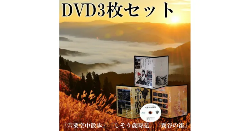 【ふるさと納税】C3　「宍粟空中散歩」「しそう歳時記」「霧谷の笛」DVDセット