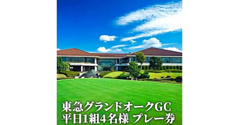 【ふるさと納税】東急グランドオークGC 平日 1組4名様 プレー券 [ ゴルフ 加東市 兵庫県 関西 ゴルフ場 ]　ゴルフ場利用権