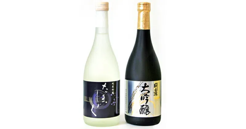 【ふるさと納税】[神結] 大吟醸 闘竜灘・純米吟醸 たましずくセット 各720ml [ 神結酒造 日本酒 酒 お酒 四合瓶 贈答品 ]　日本酒