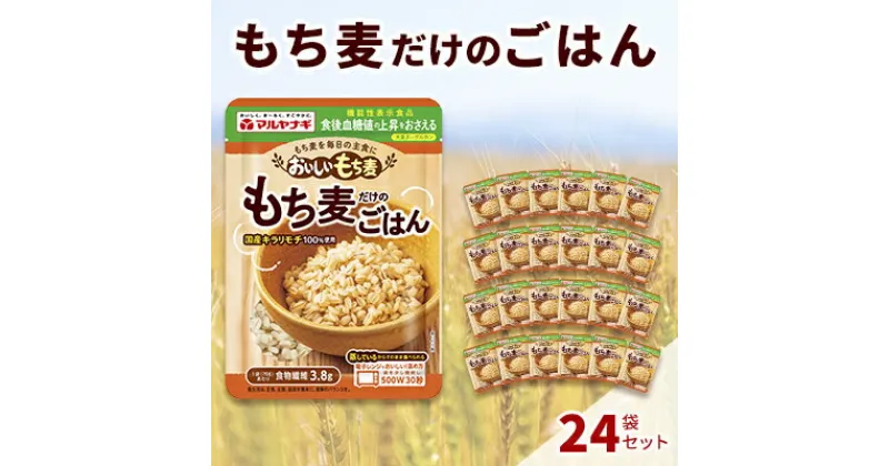 【ふるさと納税】国産蒸しもち麦24袋セット[国産 キラリモチ 食物繊維 そのまま]　雑穀・レトルト・インスタント