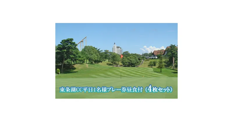 【ふるさと納税】東条湖CC 平日 1名様 プレー券 昼食付 (4枚セット)[ ゴルフ 加東市 兵庫県 関西 ゴルフ場 ]　ゴルフ場利用権・チケット