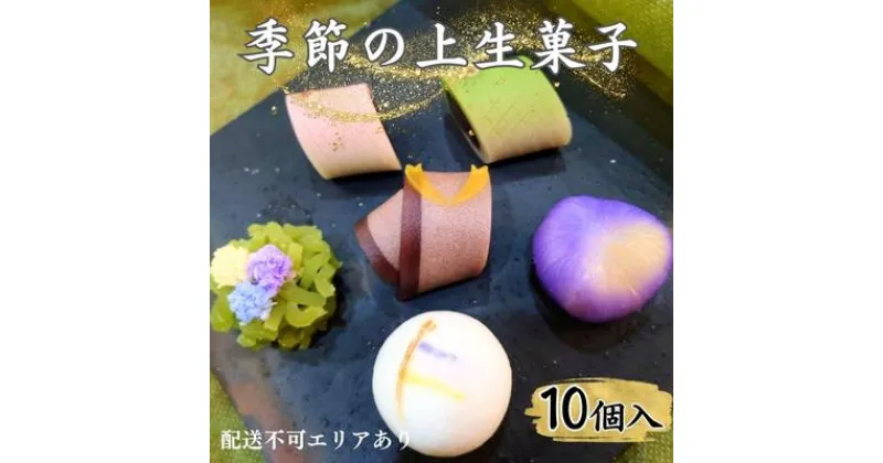 【ふるさと納税】季節の 上生菓子 10個入[ スイーツ 和菓子 生菓子 お菓子 ギフト ]　 お菓子 和スイーツ 色彩豊か 桃の節句 端午の節句 クリスマス イベント 上品な味わい