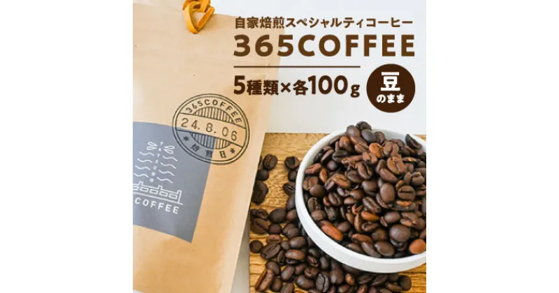 【ふるさと納税】G-48　龍野の自家焙煎コーヒー「365COFFEE(豆100g)」(合計5袋・5種×各1袋)