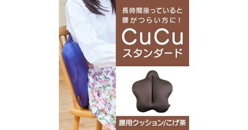 【ふるさと納税】H-21【腰用クッション】CuCuスタンダード(こげ茶)