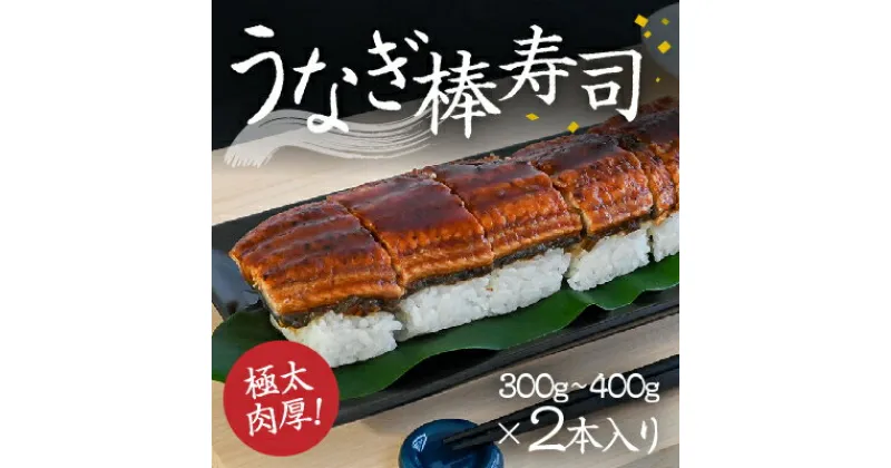 【ふるさと納税】H-134　極太で肉厚！『うなぎ棒寿司』300g～400g×2本入り