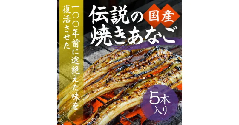 【ふるさと納税】J-25【紀州備長炭による手焼き】100年前に途絶えた味を復活させた伝説の「国産・焼き穴子(5本入り)」