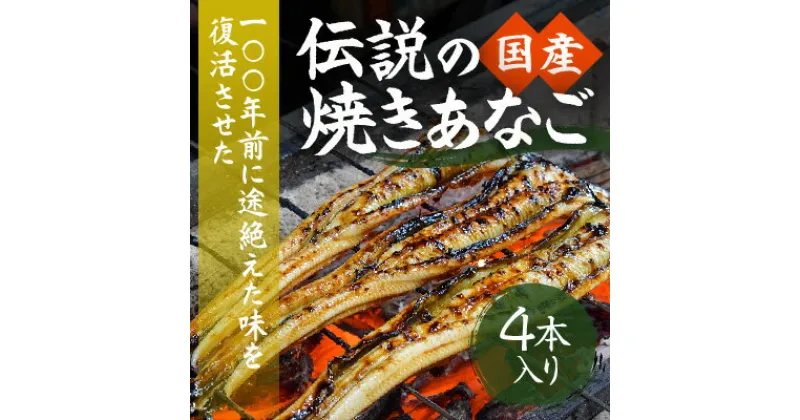 【ふるさと納税】G-104【紀州備長炭による手焼き】100年前に途絶えた味を復活させた伝説の「国産・焼き穴子(4本入り)」